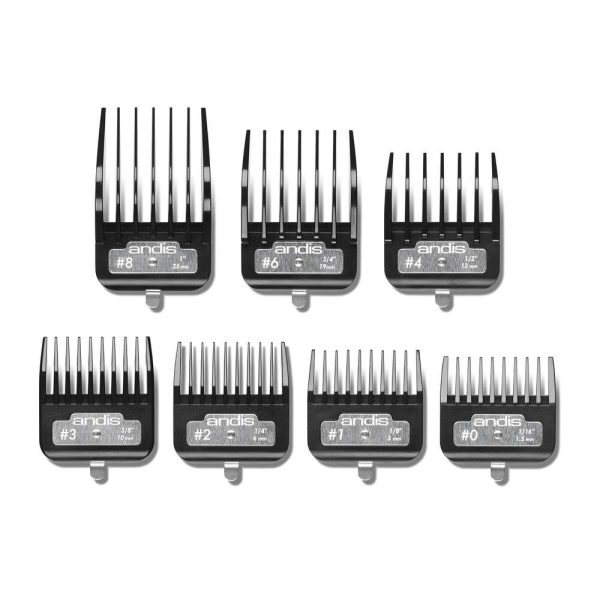 Andis Premium Metal Clip Comb Set 7pcs