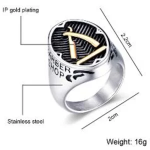 barber ring silver