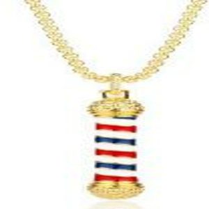 Barber Pole Gold Necklace
